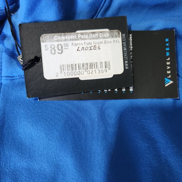 Level Wear Golf Zip-Up Jacket Long Sleeve Pockets Women's XXL Blue NWT - Picture 8 of 14
